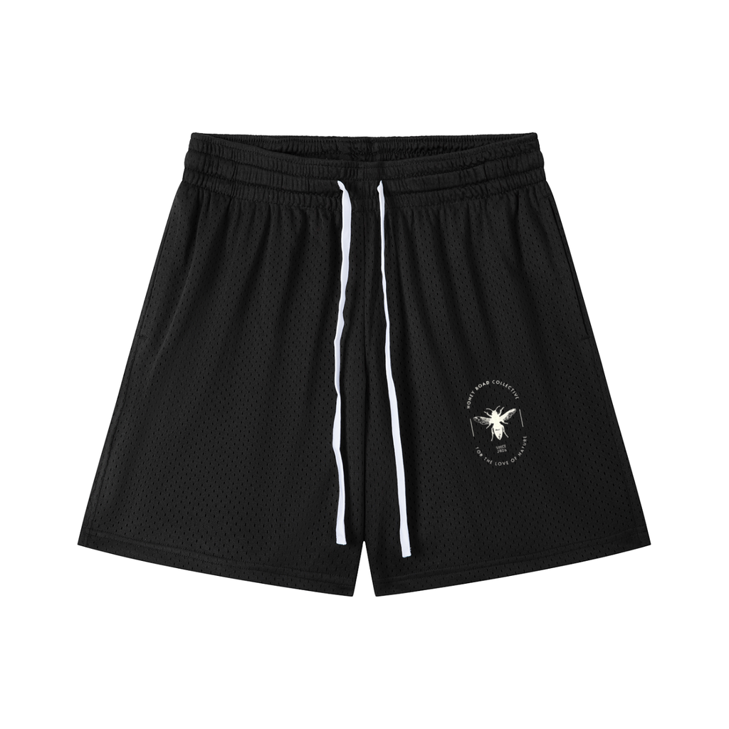 Honey Road Mesh Drawstring Shorts