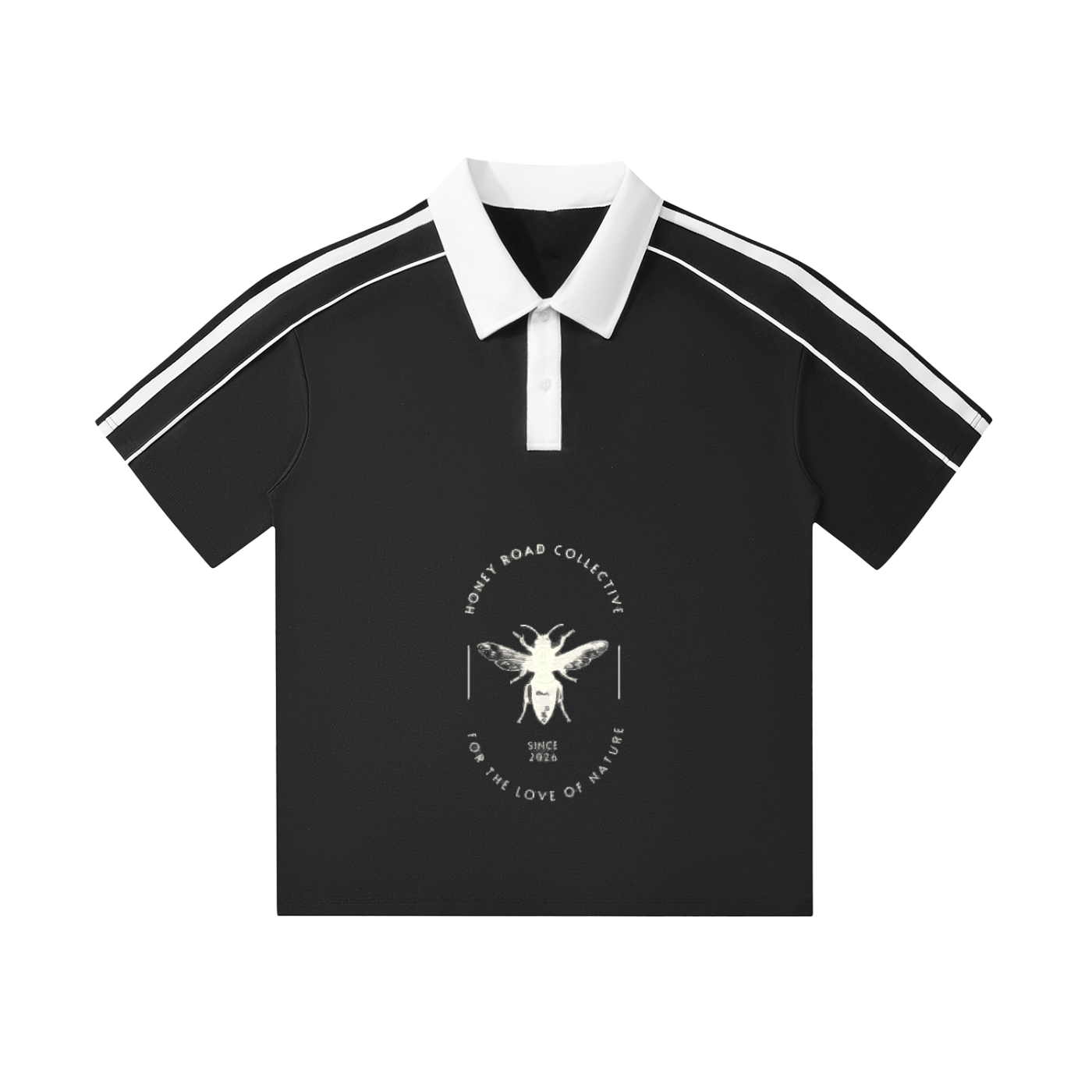 Honey Road Contrast Collar Short-Sleeve